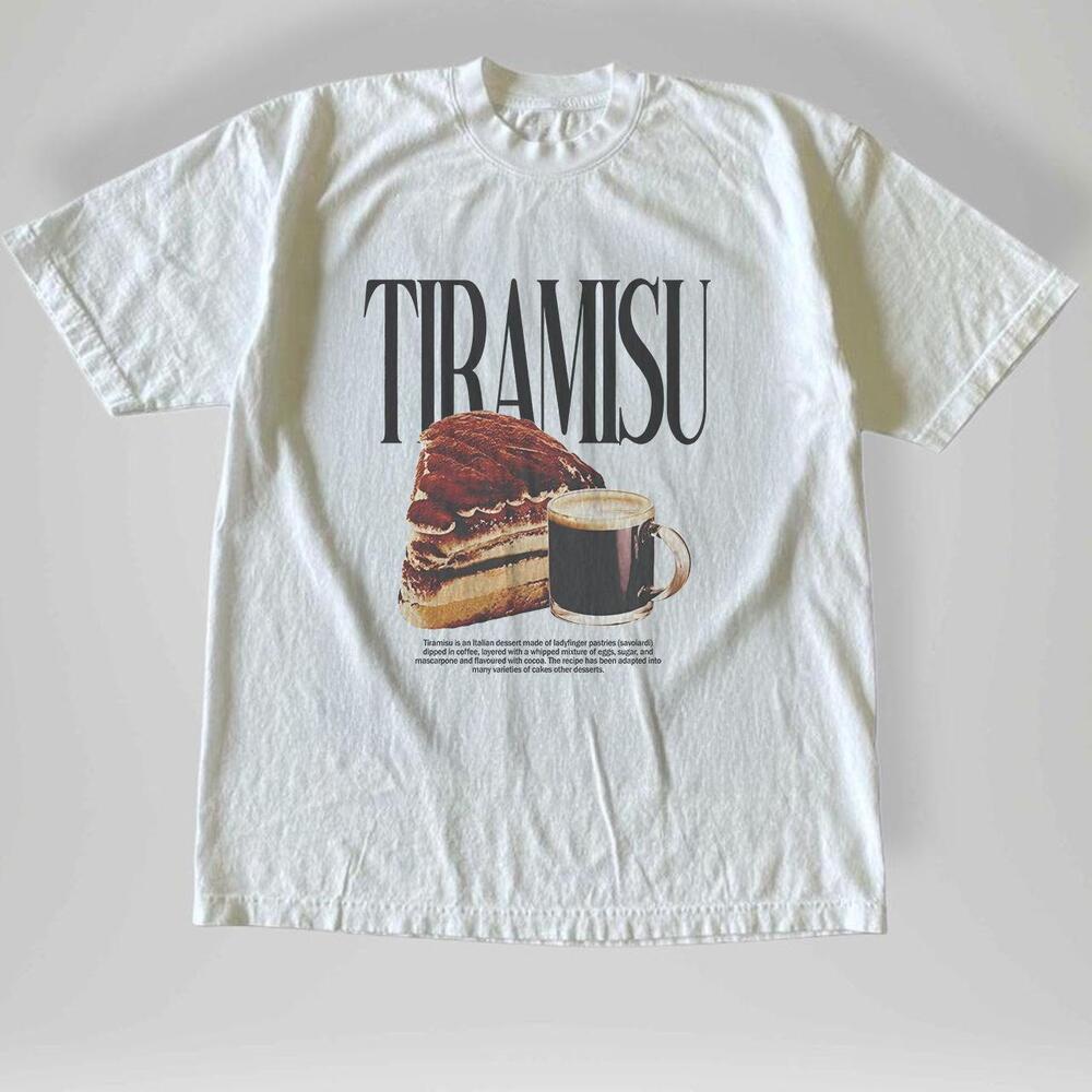 Style 90S Tiramisu Shirt, Aesthetic Tiramisu Food Tee